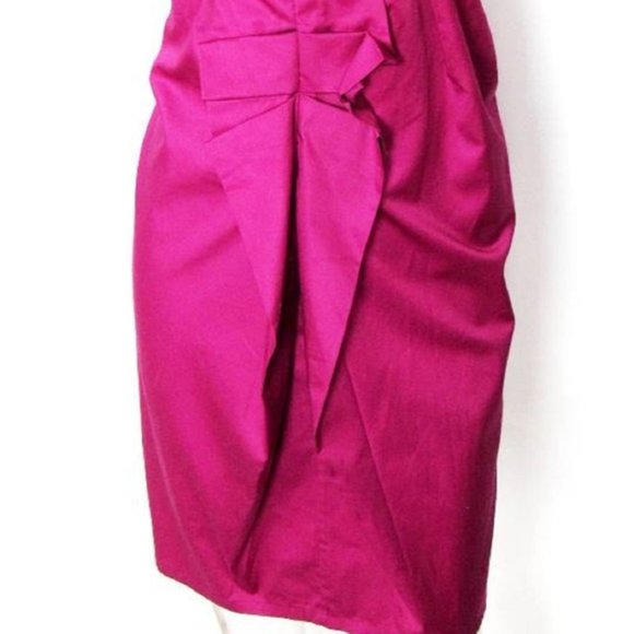 Rare LIU JO Italy Hot Pink Magenta Mini Pencil Dress M $399 - European Fashion! - Picture 5 of 5